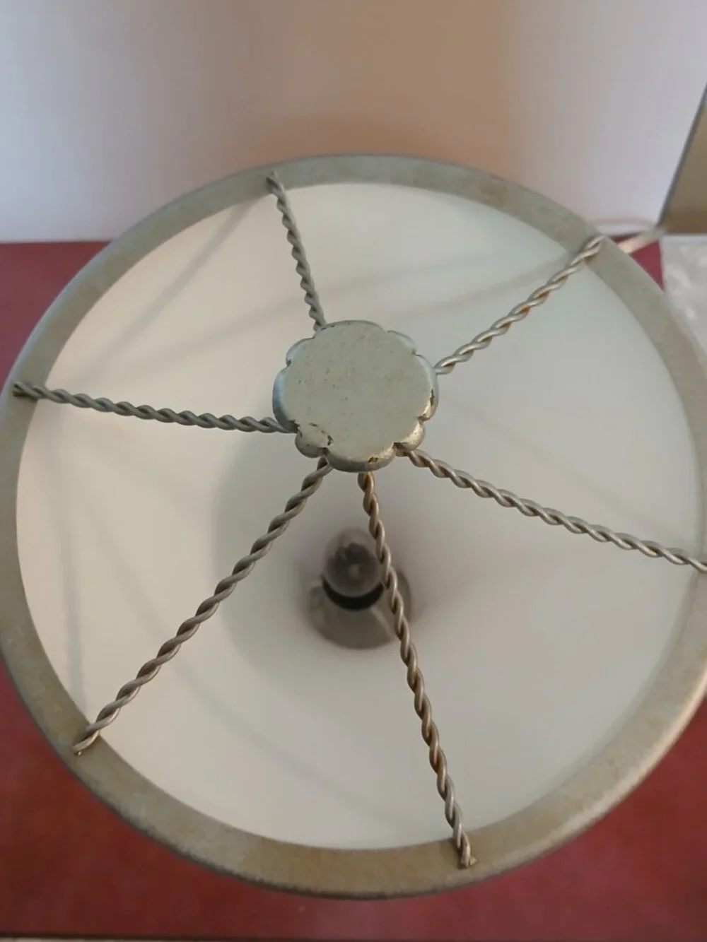 Inverted Hexagon Bell Shape Parlor Lamp-Hampton Bay